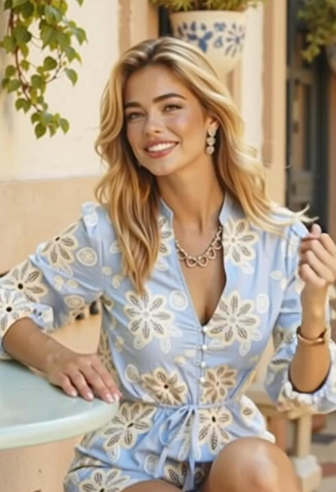 דוגמנית שנוצרה ב־AI לקמפיין GUESS ב"ווג"