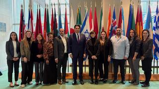 זוכי "המורה של המדינה" באו"ם עם השגריר דני דנון