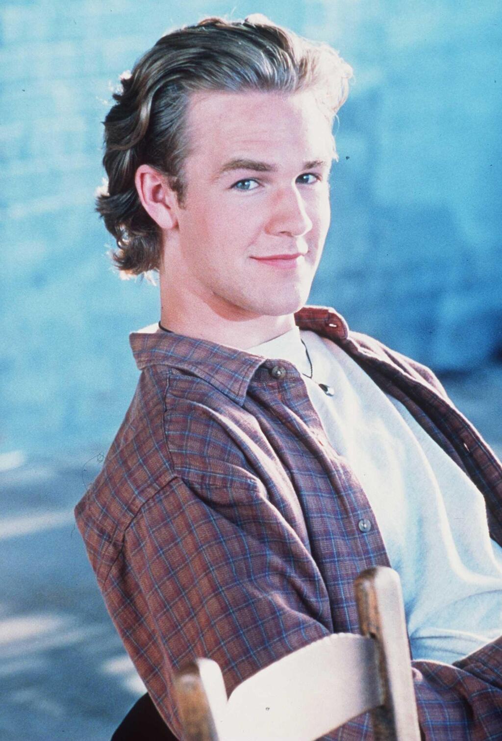 ג'יימס ואן דר ביק בצילומי הפרומו ל"דוסון קריק"