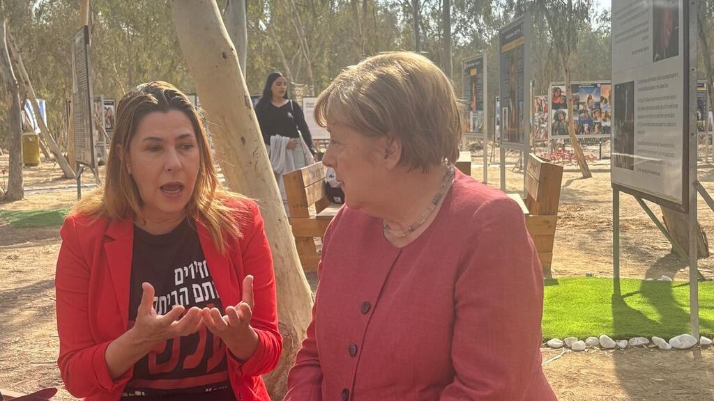 Ангела Меркель на месте фестиваля "Нова" (Публикуется в соответствии с п. 27 алеф Закона об авторских правах) קנצלרית גרמניה לשעבר אנגלה מרקל בביקור בעוטף עזה