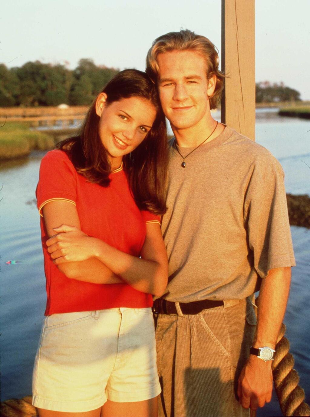 ג'יימס ואן דר ביק בצילומי הפרומו ל"דוסון קריק"