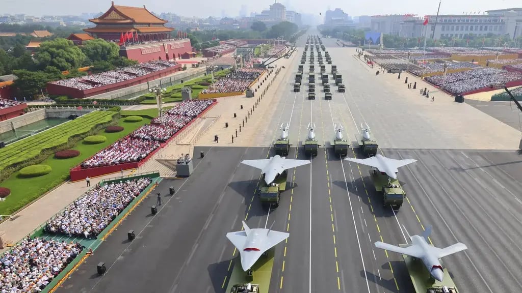 Photo: Liu Xu/Xinhua via AP מצעד צבאי צבא סין בייג'ינג 3 בספטמבר