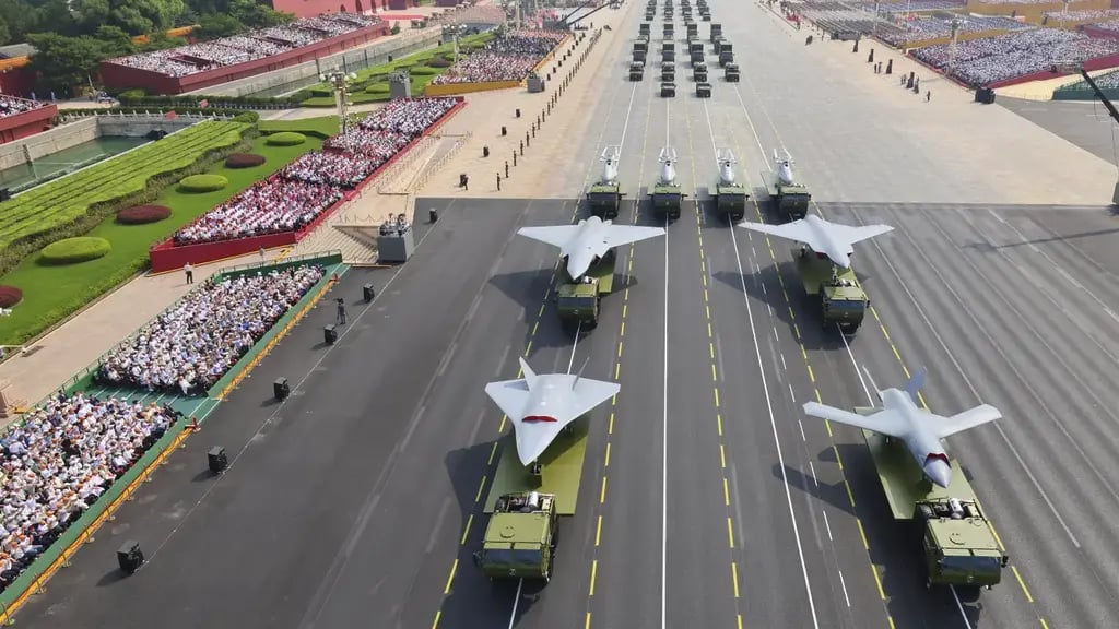 The Chinese military parade (Photo: Liu Xu/Xinhua via AP) מצעד צבאי צבא סין בייג'ינג 3 בספטמבר