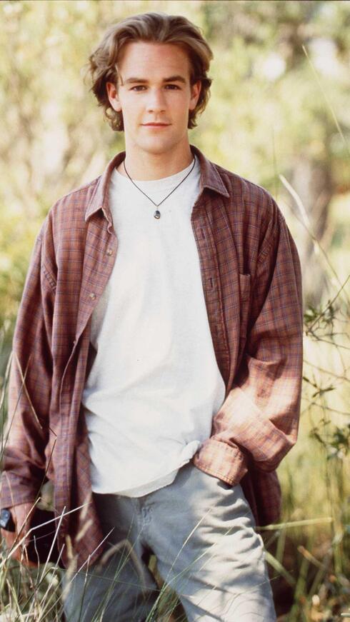 ג'יימס ואן דר ביק בצילומי הפרומו ל"דוסון קריק"