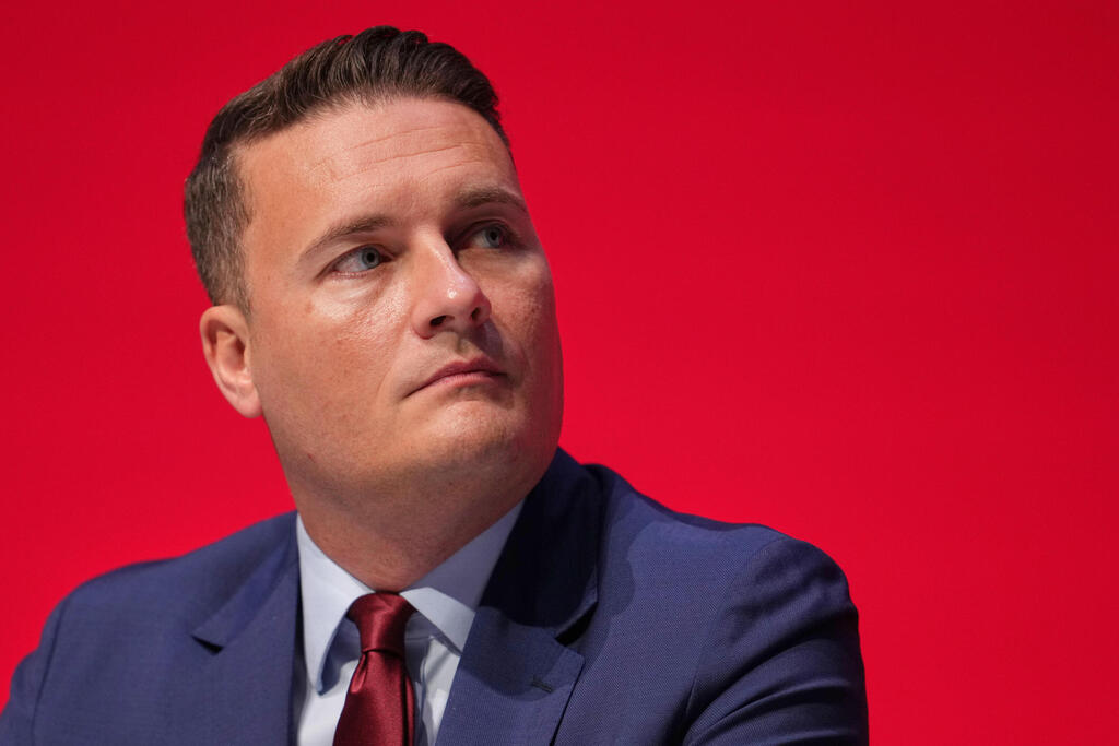 Former Health Secretary Wes Streeting (Photo: Jon Super/AP) שר הבריאות של בריטניה ווס סטריטינג