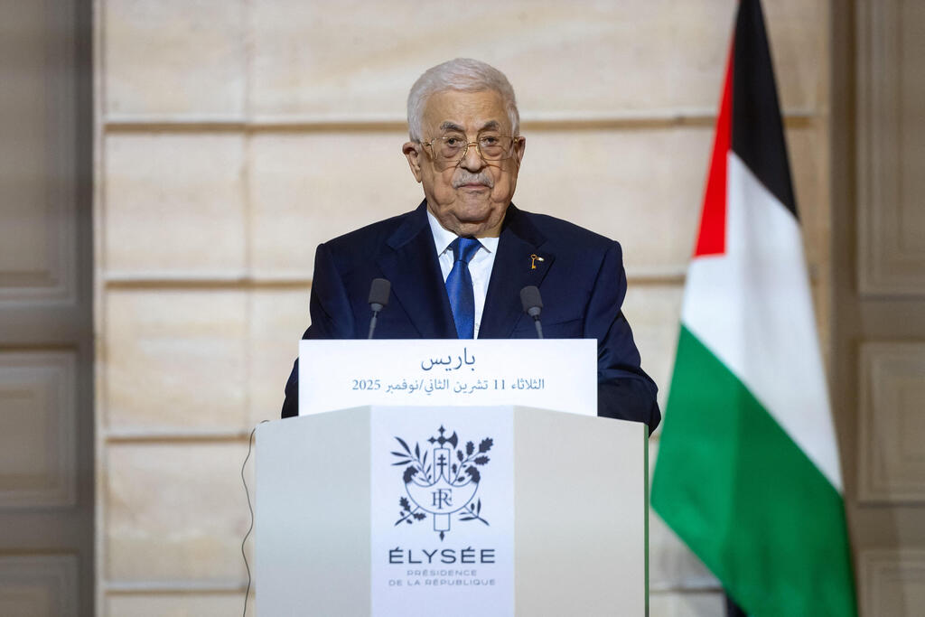 The statements reflect a new Saudi approach; Mahmoud Abbas (Photo: Christophe Petit Tesson/Pool via REUTERS) אבו מאזן