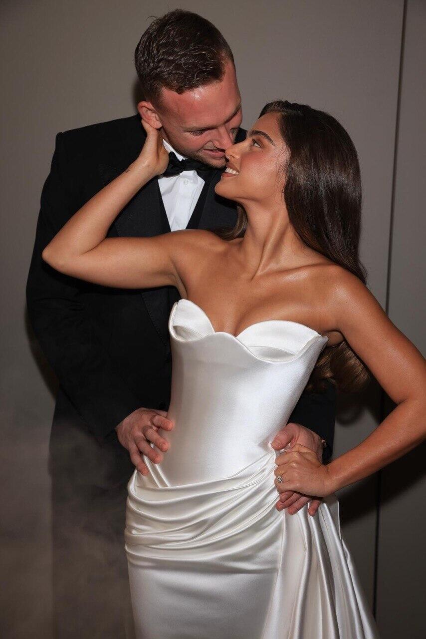 רגע לפני החופה. נועה קירל ודניאל פרץ (צילום: ערן בארי) נועה קירל ודניאל פרץ