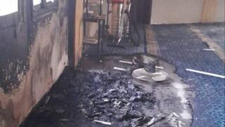 כתובות שרוססו על מסגד בכפר דיראסתיא על ידי מתנחלים