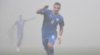 סייד אבו פרחי עם הכדור