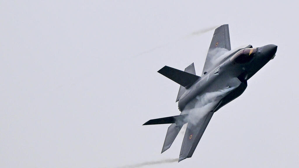 מטוס קרב F-35 של בלגיה בתרגיל באוקטובר 2025