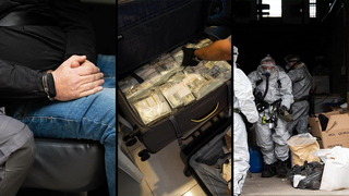 הכסף והסמים שנתפסו