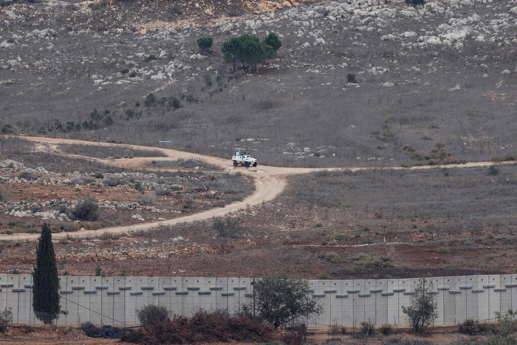 The Lebanese border (Photo: Jalaa MAREY / AFP) בניית חומה בגבול לבנון