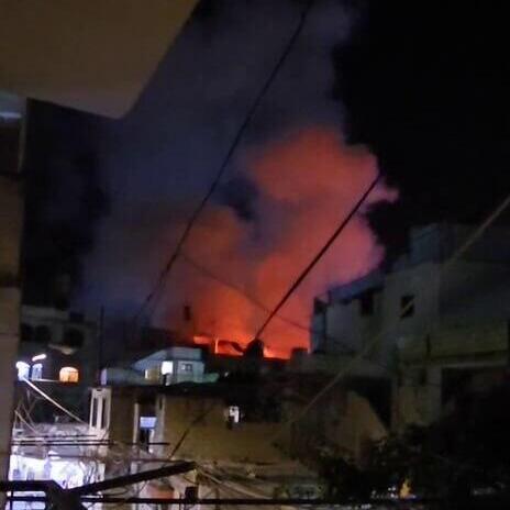 תקיפת כטב"ם באזור מחנה הפליטים עין אל-חלוה, בצידון