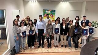 Donation distribution event at the college 