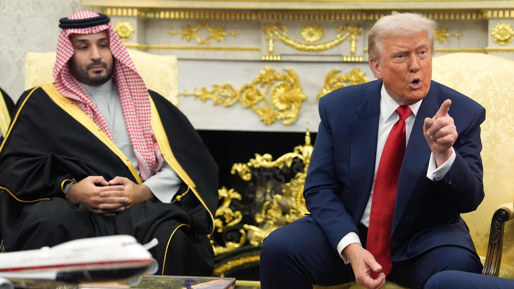 Mohammed bin Salman and Donald Trump (Photo: AP/ Evan Vucci) טראמפ ובן סלמאן