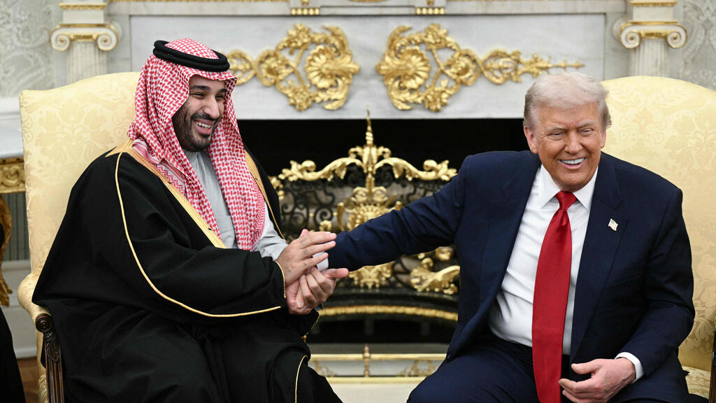 טראמפ ובן סלמאן (Photo: Brendan Smialowski/ AFP) טראמפ ובן סלמאן