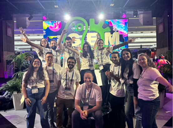 TAU team winning gold (Photo: TAU) הנבחרת הזוכה מאוניברסיטת תל אביב