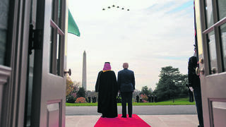 דונלד טראמפ, מוחמד בן סלמאן ומטס F-35 בבית הלבן