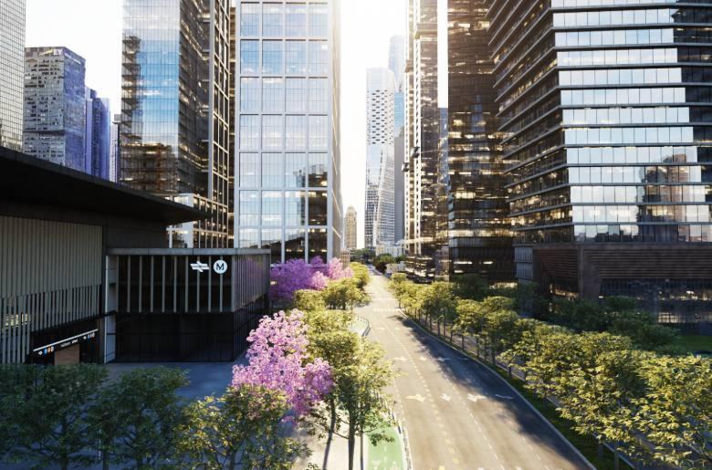 מתחם השלום של המטרו ב-2040