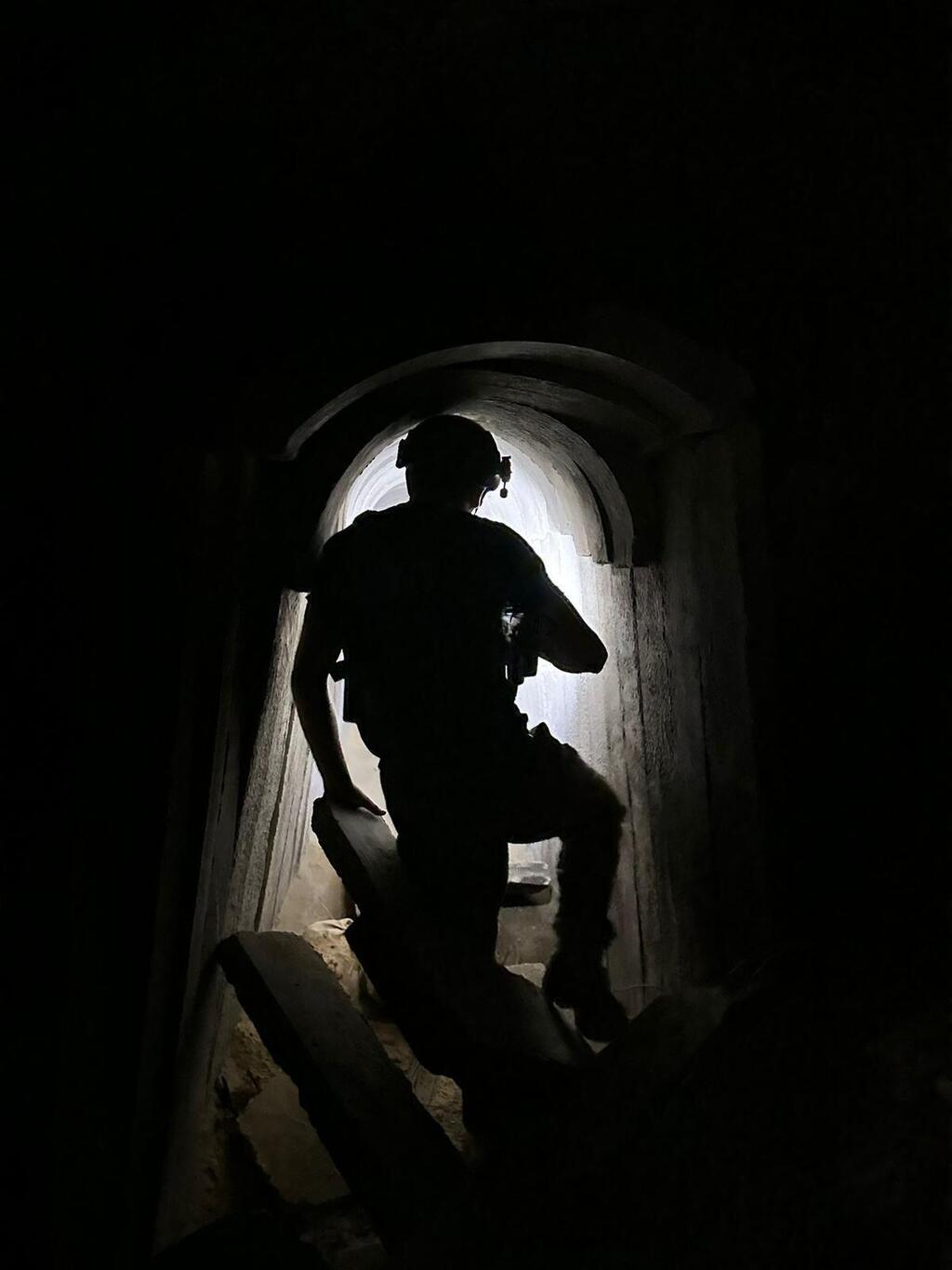 The underground tunnel network where Lt. Hadar Goldin was held, in Rafah, Gaza (Photo: IDF) המנהרה בה הוחזק סגן הדר גולדין ז"ל