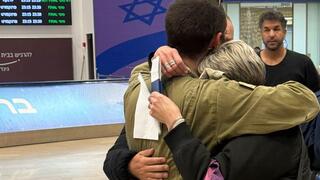 Михаил Зильберман с семьей в Бен-Гурионе 