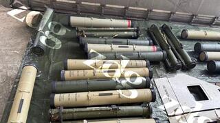  ארסנל הנשק שאותר על משאית בגבול עם מולדובה