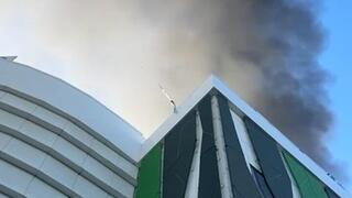 שריפה בקניון בצומת עד הלום בכניסה לאשדוד