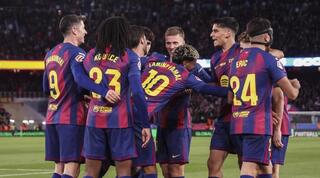 שחקני ברצלונה בטירוף