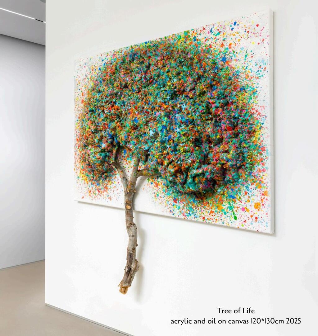 Tree of Life acrylic and oil on canvas 120*130cm 2025 halaby