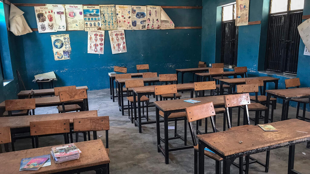 The school from which the children were abducted (Photo: Ifeanyi Immanuel Bakwenye/ AFP) ניגריה מעונות בית ספר נוצרי שממנו נחטפו עשרות ילדים 50 ברחו מהחוטפים