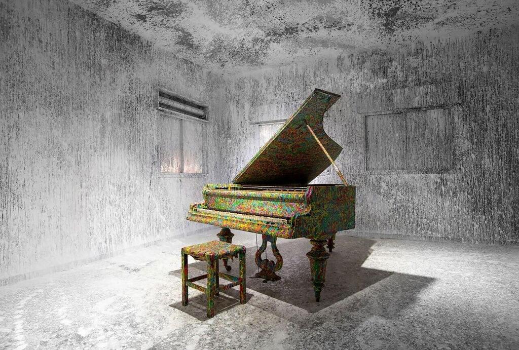 'Piano' - oil on canvas 2025 (Photo: Courtesy) 'Piano' - oil on canvas 2025