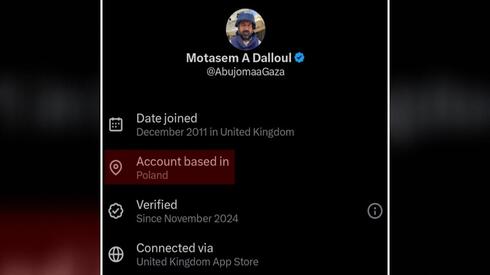 חשבון של "עיתונאי עזתי" שנמצא בכלל בפולין