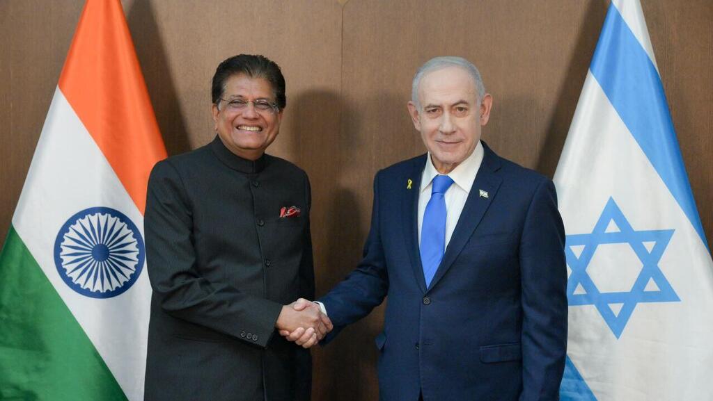 Встреча Гояла и Нетаниягу (Фото: Мааян Туаф / ЛААМ ) נתניהו וגויאל