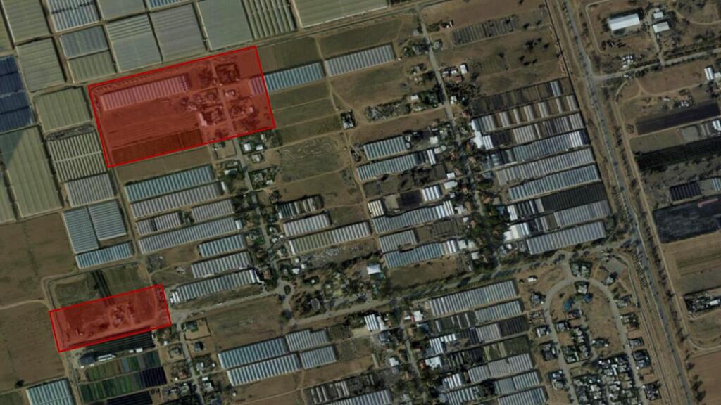 גרפיקה המציגה את מוקדי האירועים בזמן הלחימה במושב יתד