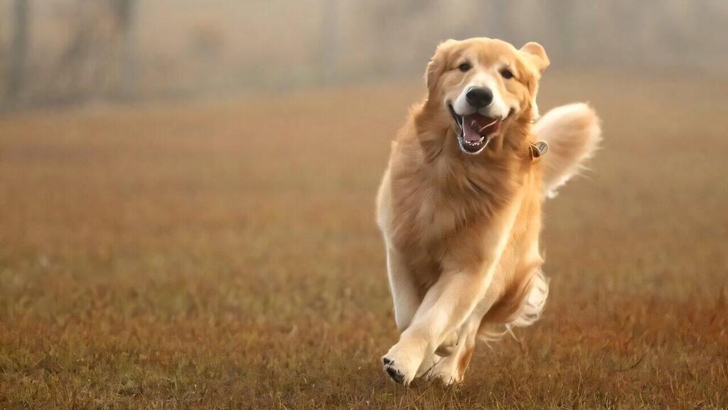 Golden retriever who participated in the study, demonstrates 'good behavior' (Photo: Morris Animal Foundation) כלב גולדן רטריבר, שהשתתף במחקר, מפגין "התנהגות טובה"