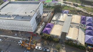 מנוף קרס בסמוך לגן ילדים בגבעת שמואל, ללא נפגעים