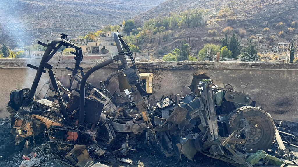 После стычки в Сирии (Фото: REUTERS/Ali Ahmed al-Najjar ) היתקלות בכפר בית ג׳ן שבסוריה