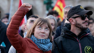גרטה טונברג הפגנה פרו פלסטינית רומא איטליה