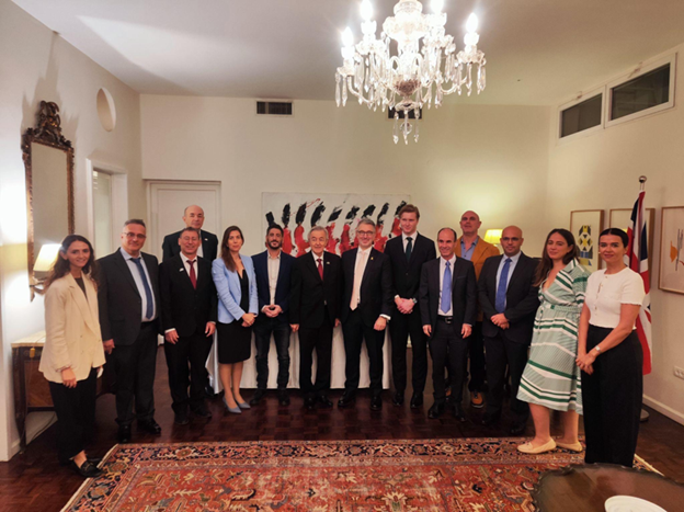 Holon Institute of Technology (HIT) and UK Abraham Accords Group (UKAAG) representatives (Photo: HIT) Holon Institute of Technology (HIT) and UK Abraham Accords Group (UKAAG) representatives