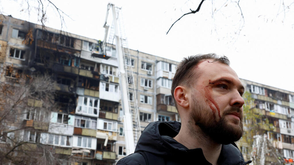 הרס בעקבות מתקפה של רוסיה על קייב אוקראינה