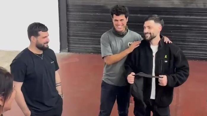 גלי וזיו ברמן במפגש עם טל מוסרי