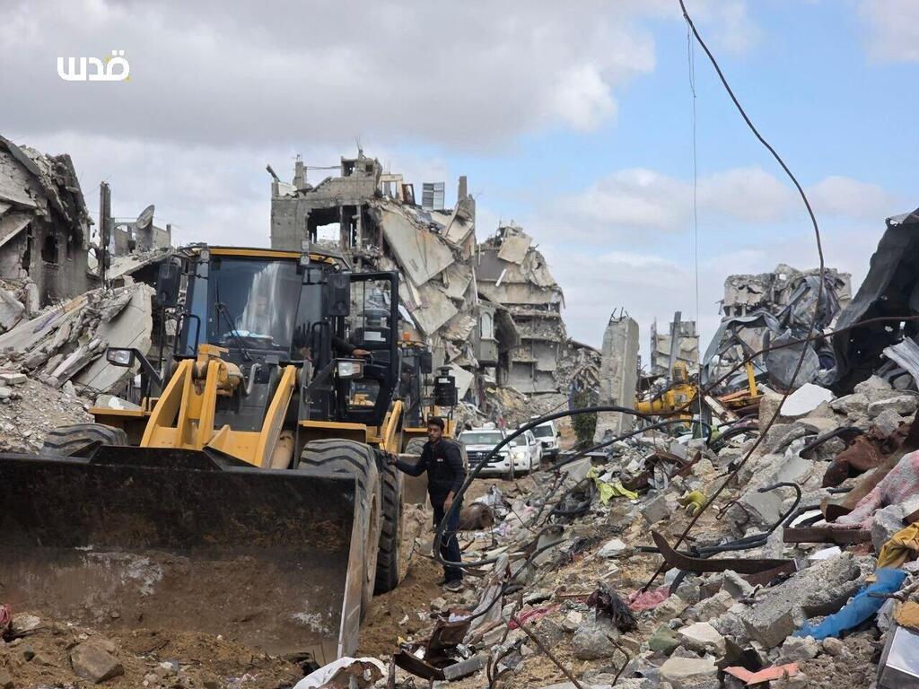 Поиски тел заложников в Газе חיפושים אחר גופת חלל ישראלי ברצועת עזה