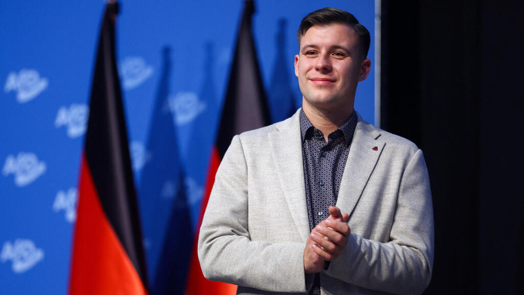 Generation Deutschland's first leader will be Jean-Pascal Hohm, 28 (Photo: Thilo Schmuelgen/Reuters) ז'אן פסקל הום ראש אגף הנוער החדש של אלטרנטיבה לגרמניה