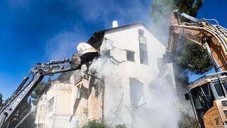 הריסת המבנים הישנים בפרויקט פינוי בינוי רובע היובל בירושלים