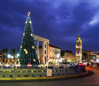 חג המולד בכיכר השעון ביפו
