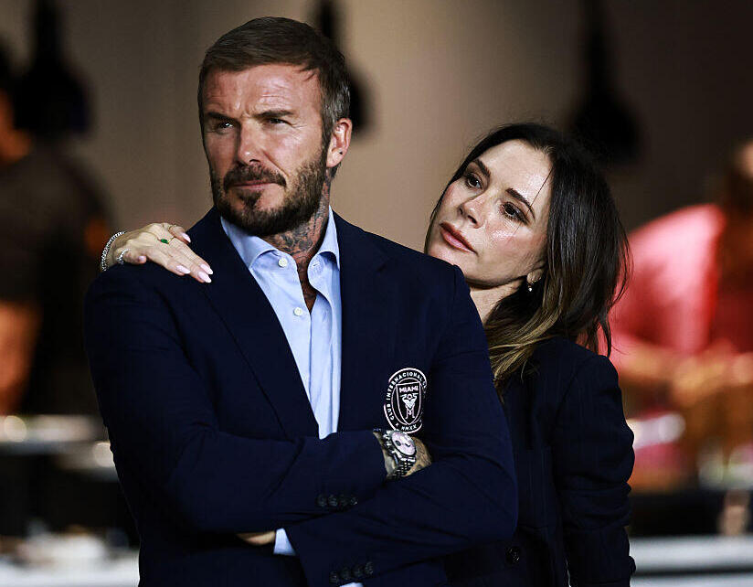 נשות הכדורגלנים ויקטוריה בקהאם דייויד בקהאם