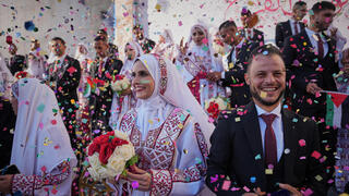 חתונה המונית בחאן יונס