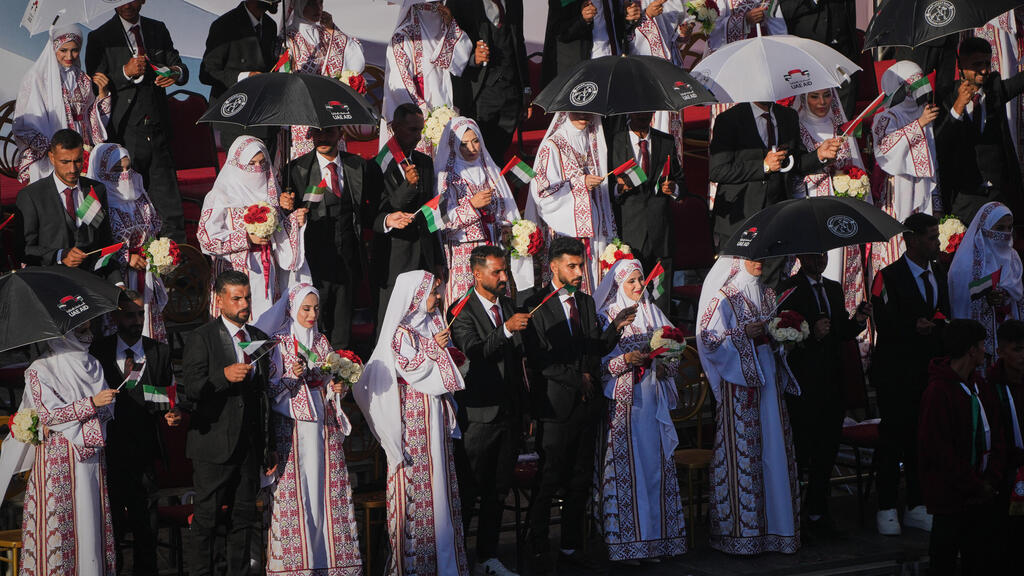 חתונה המונית בחאן יונס