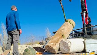 השבת עשרות ממצאים ארכיאולוגיים מהאתר הארכיאולוגי בורג' לסאנה