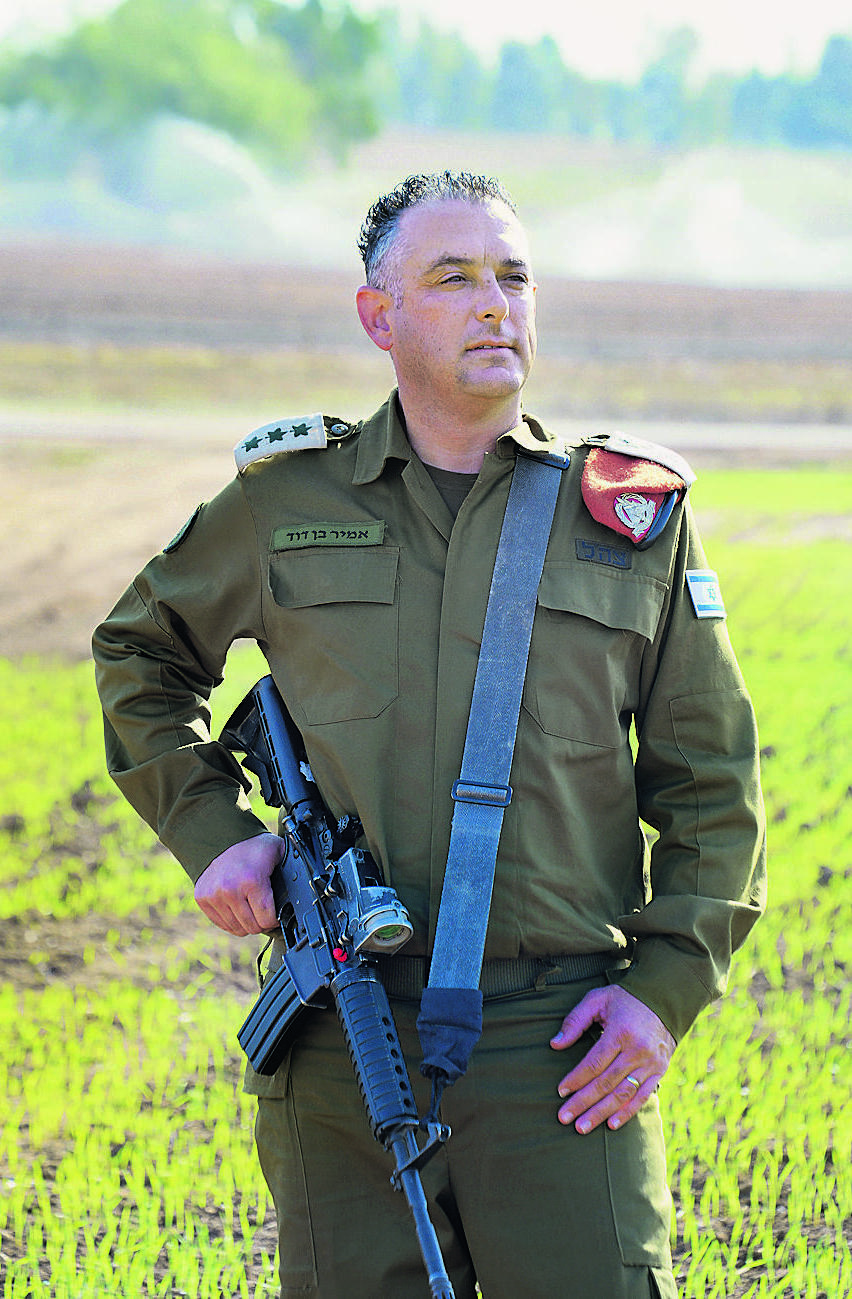 Col. Ben David (Photo: Tomer Shunem Halevi ) אל"מ אמיר בן דוד בעוטף עזה